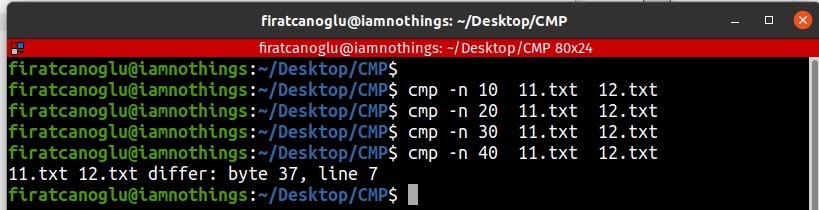 Örneklerle Linux’ta CMP Komutu Nasıl Kullanılır – Firewall Uzmani ...