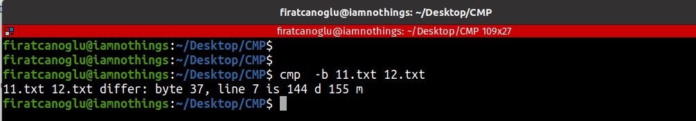 Örneklerle Linux’ta CMP Komutu Nasıl Kullanılır – Firewall Uzmani ...
